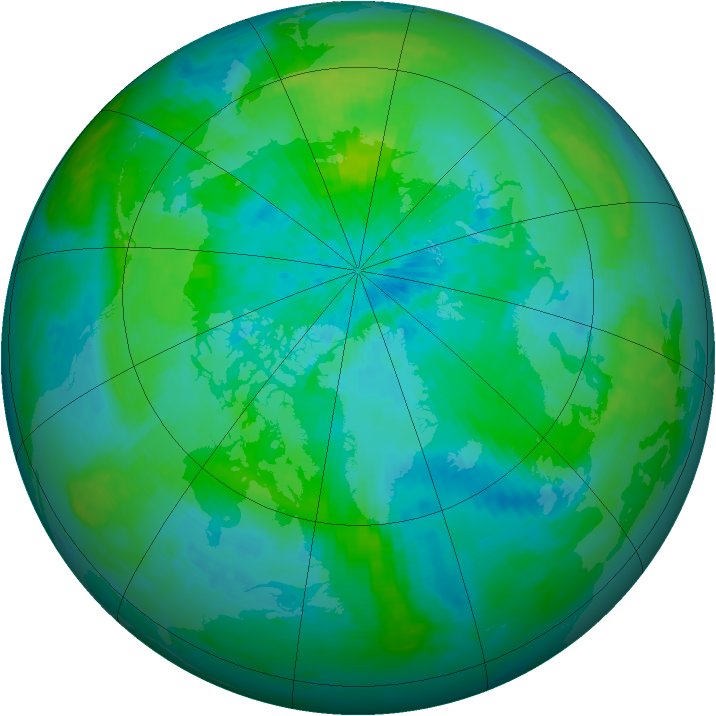 Arctic ozone map for 08 September 2001